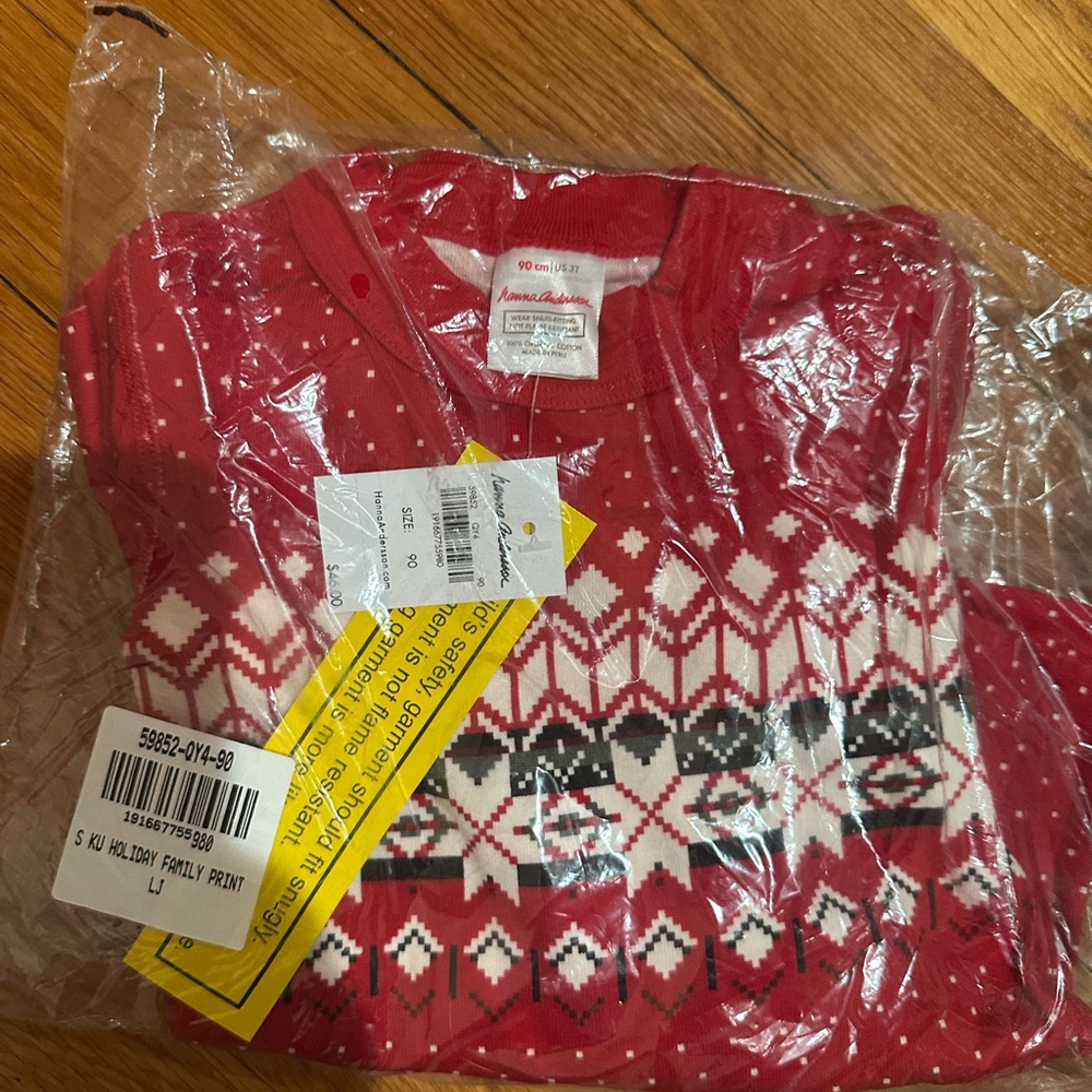 Winter holiday pajamas